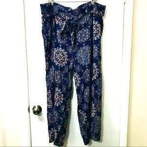 Torrid 3 Rayon Challis Elastic Waist Boho Pants